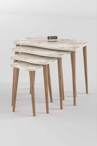 Zigon Sehpa Ahşap 4'lü Efes KR - Resim 4