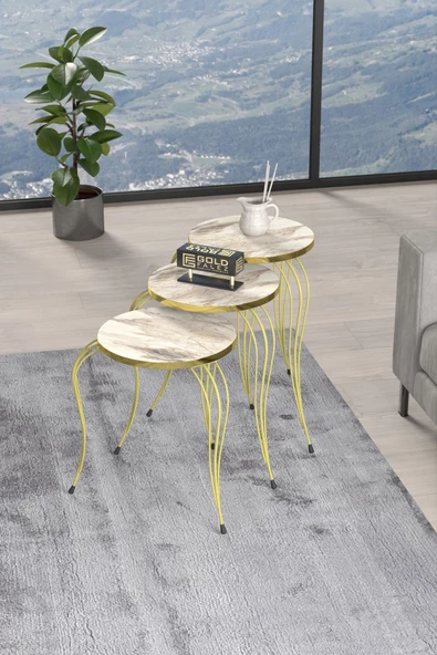 ZİGON SEHPA LÜKENS GOLD EFES ürün görseli 1