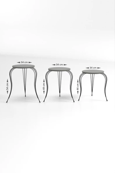 ZİGON SEHPA LÜKENS ÇİFT GOLD EFES - Resim 3