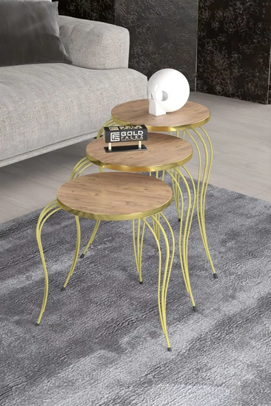 ZİGON SEHPA LÜKENS GOLD ATLANTİK ÇAM - Resim 2