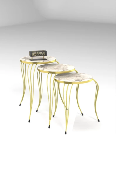 ZİGON SEHPA LÜKENS GOLD EFES - Resim 4