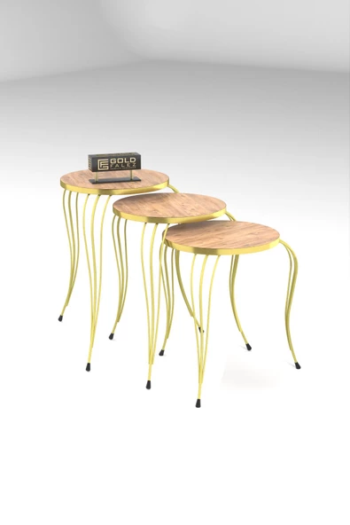 ZİGON SEHPA LÜKENS GOLD ATLANTİK ÇAM - Resim 4