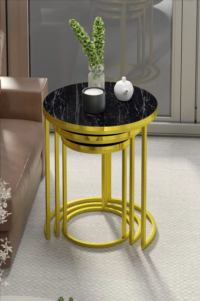 ZİGON SEHPA C LÜX GOLD BENDİR - Resim 3