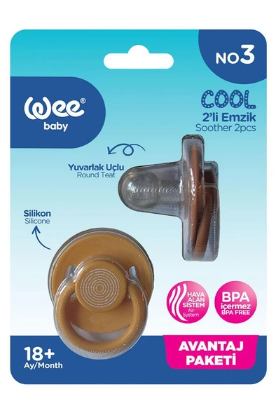 Wee Baby 2'li Cool Emzik No:3 KOYU SARI