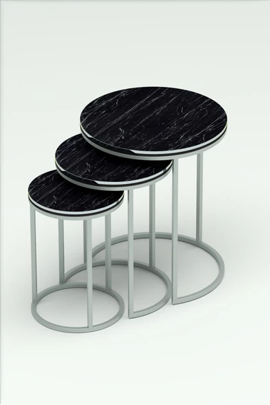 ZİGON SEHPA C LÜX ÇİFT GÜMÜŞ BENDİR - Resim 4