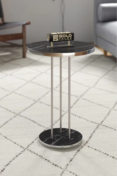 Zigon Sehpa Terra Gümüş Bendir - Resim 4