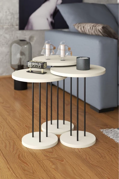 Zigon Sehpa Terra Krem - Resim 2