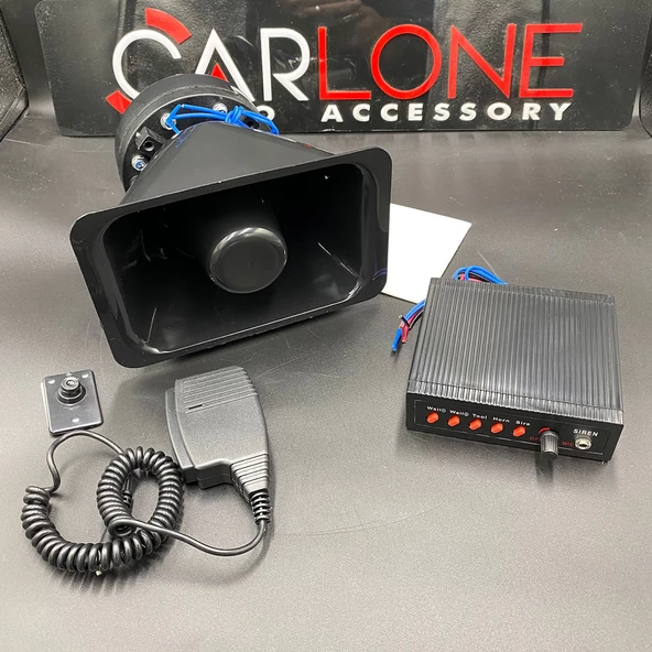 Profesyonel Konuşmalı Megafonlu Polis İtfaiye Siren 100w - 2