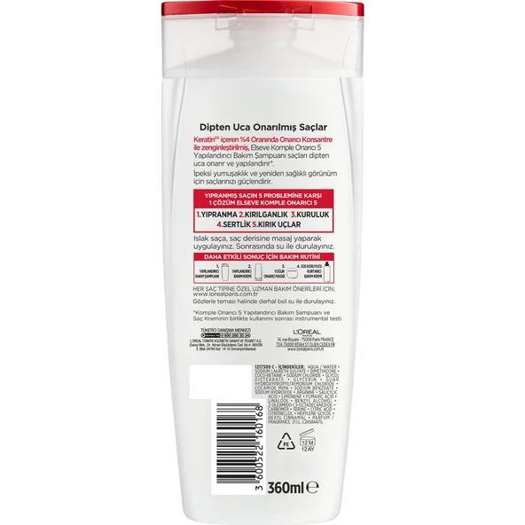 Elseve Komple Onarıcı Şampuan 360 Ml - 3