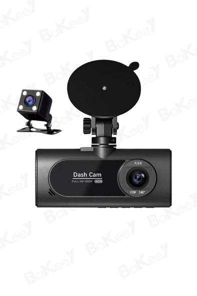 Araç Kamerası Araç İçi Ön Arka Cam Kamera 1080P Full Hd Geniş Açılı Araba Tır Kamerası - 6