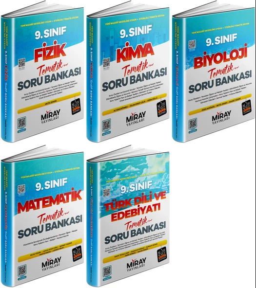 Miray 2025 9. Sınıf Sayısal Tematik Soru Bankası 5 Kitap ürün görseli