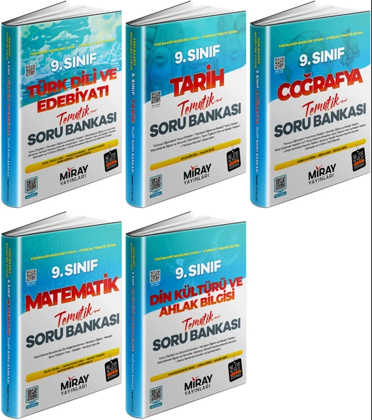 Miray 2025 9. Sınıf Eşit Ağırlık Tematik Soru Bankası 5 Kitap ürün görseli 1