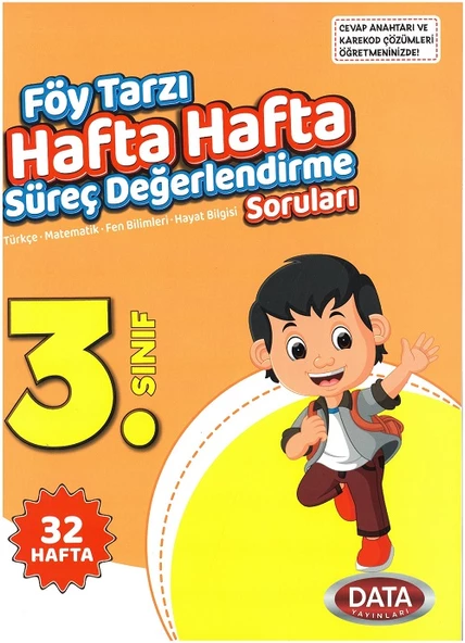 3.Sınıf Föy Tarzı Hafta Hafta Süreç Değerlendirme Soruları (32 Hafta) ürün görseli 1