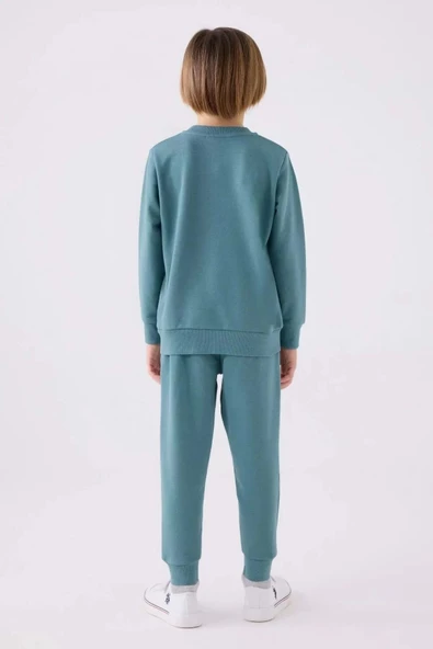 Us Polo Erkek Çocuk Yeşil Eşofman Takımı 19144 - Resim 3