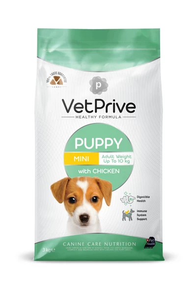 Vet Prive 3 kg Tavuklu Mini ve Küçük Irk Yavru Köpek Maması