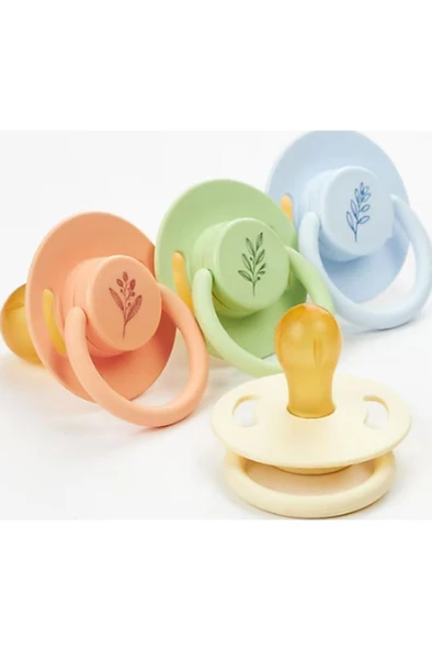Wee Baby Pure Yuvarlak Uçlu Kauçuk Emzik No:3 - BEJ - Resim 2