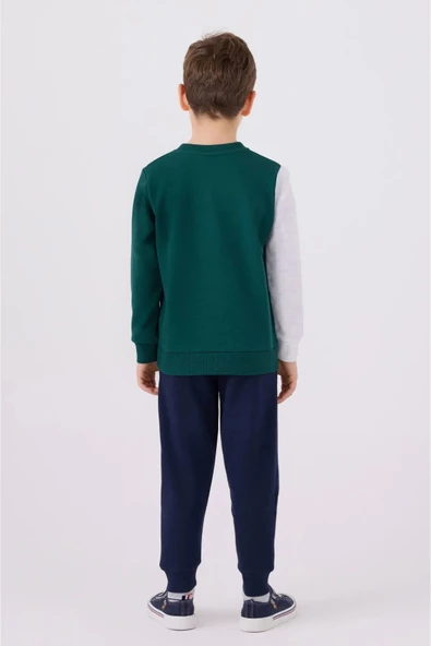 Us Polo Erkek Yeşil Eşofman Takımı 19214 - Resim 3