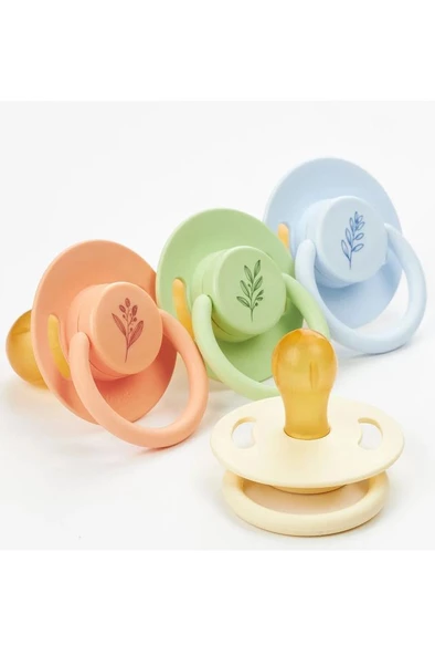 WEE BABY Pure Yuvarlak Uçlu Kauçuk Emzik No:3 - PEMBE - Resim 4