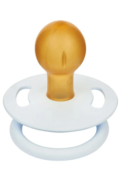 WEE BABY Pure Yuvarlak Uçlu Kauçuk Emzik No:3 - Mavi - Resim 2