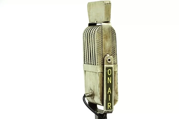 Dekoratif Metal Mikrofon - 7