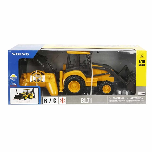 New Ray 1:18 Uzaktan Kumandalı BL71 Volvo Kepçe S00087913 - Resim 3