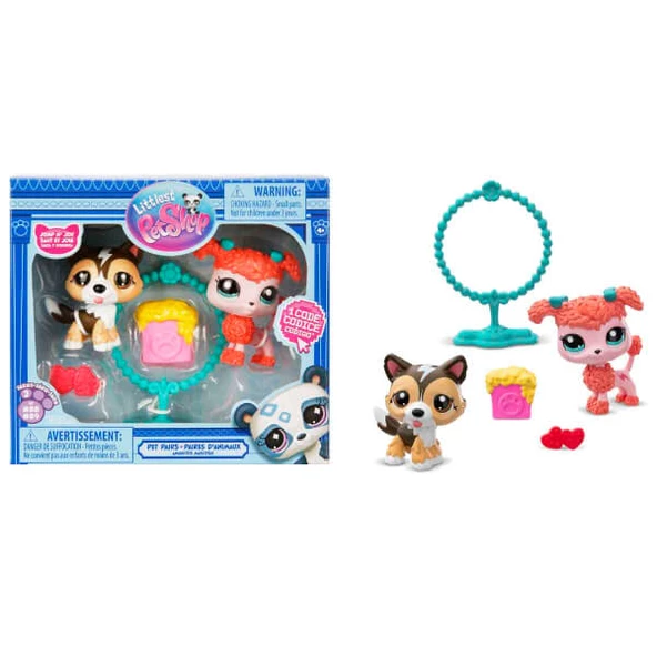 Littlest Pet Shop Minişler 2’li Figür Seti S2 S00000620 Shetland Çoban Köpeği Ve Poodle Köpek