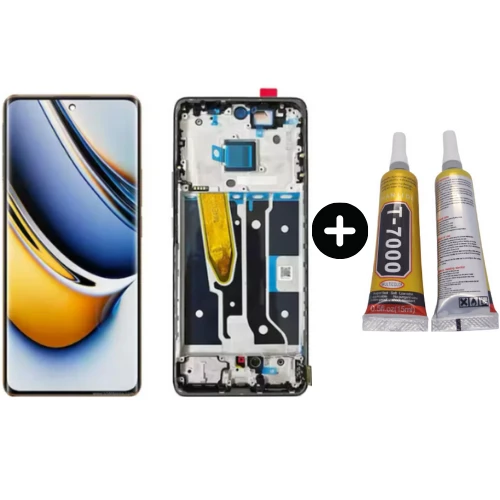 Realme 11 Pro Uyumlu Çıtalı A Kalite Lcd Ekran Dokunmatik + B7000