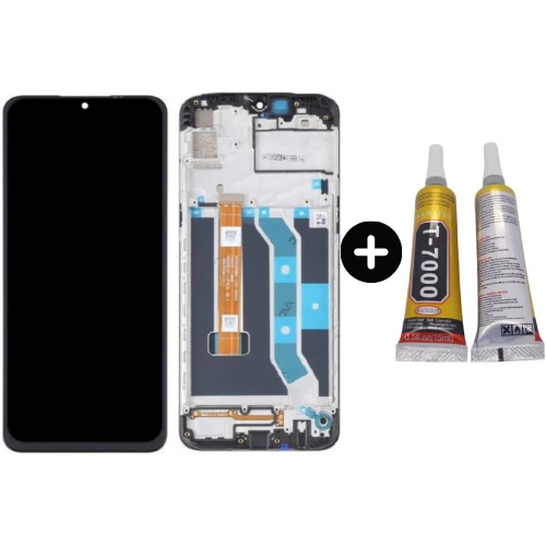 Realme 6i Uyumlu Çıtalı Lcd Ekran Dokunmatik + B7000