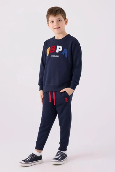 Us Polo Erkek Çocuk Lacivert Eşofman Takımı 19424 - Resim 2