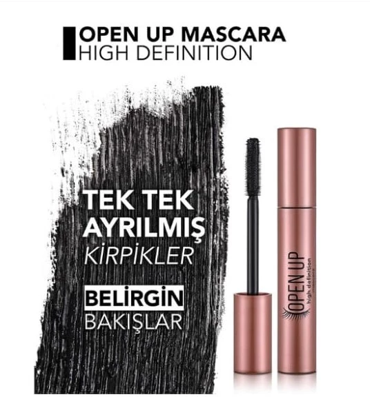 Flormar Open Up HD Kirpikleri Tek Tek Ayıran Maskara 001 - 5