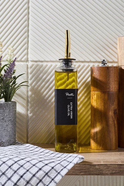 Perotti molivet gold cam yağlık 350 ml cam yağdanlık - sirkelik - sosluk - Resim 7