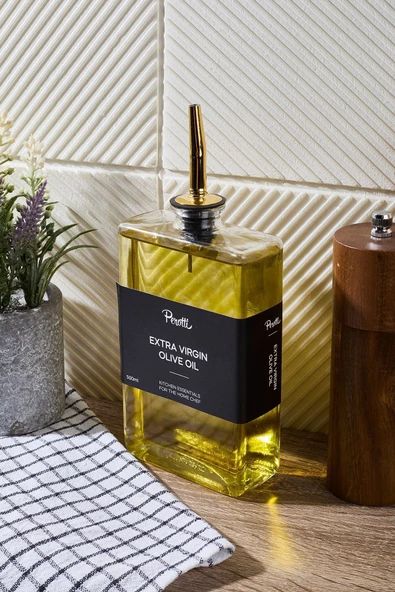 Perotti molivet gold cam yağlık 350 ml cam yağdanlık - sirkelik - sosluk - Resim 2