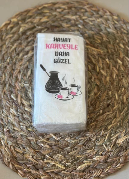 Konuşan Peçete (Hayat Kahveyle Daha Güzel) Tekli Paket - 4