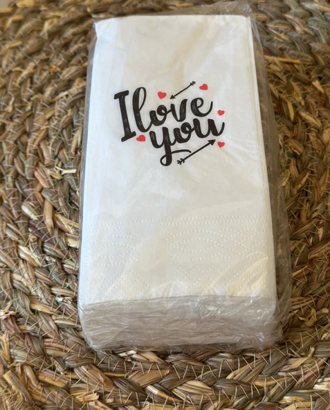 Konuşan Peçete (i love you) Tekli Paket