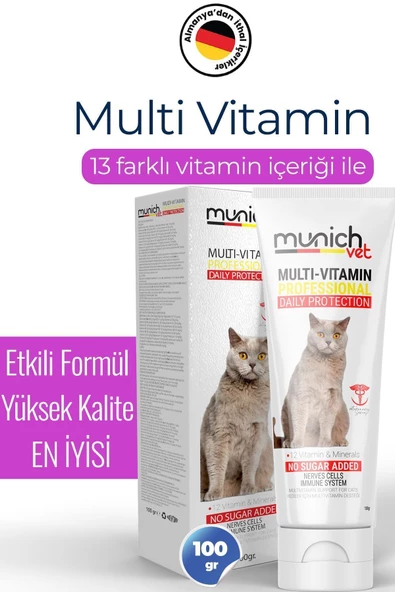 Multi Vitamin Kedi Macunu 100 Gr. Multi Paste