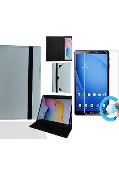 Hometech Alfa 8MB 8"  Tablet Uyumlu Standlı Tablet Kılıfı + Nano Ekran Koruyucu