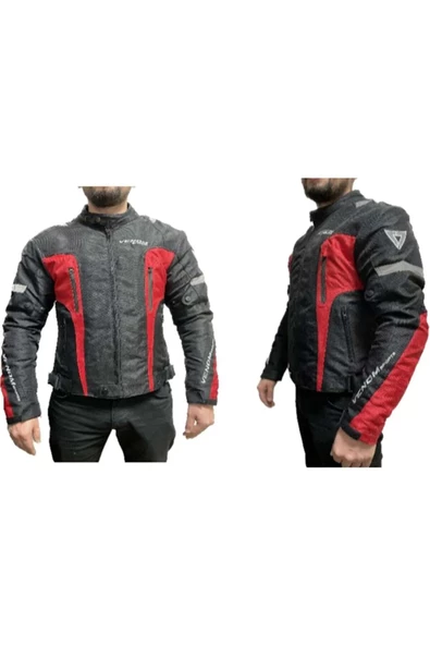 Venom CEKET AIR RACING SİYAH-KIRMIZI - 3