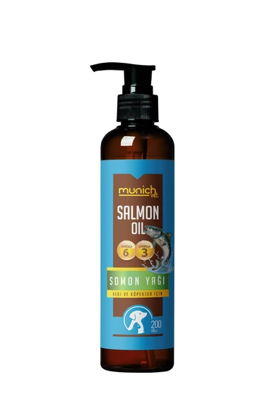 Somon Yağı 200ml Kedi Için Omega 3 Ve 6 Içerikli Somon Yağı