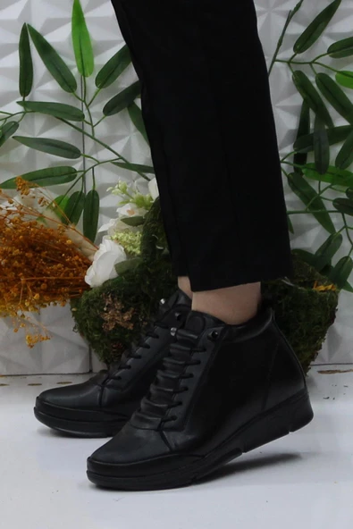 Fort Gnd 8651 Ortopedik Sıcak Astar Kaymaz Taban Anne Bot Kadın Bot - Resim 3