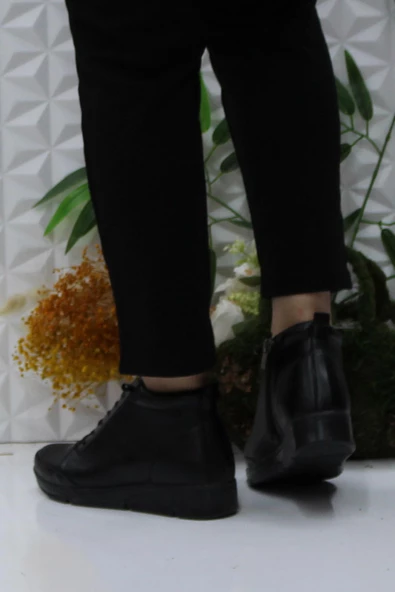 Fort Gnd 8651 Ortopedik Sıcak Astar Kaymaz Taban Anne Bot Kadın Bot - Resim 4