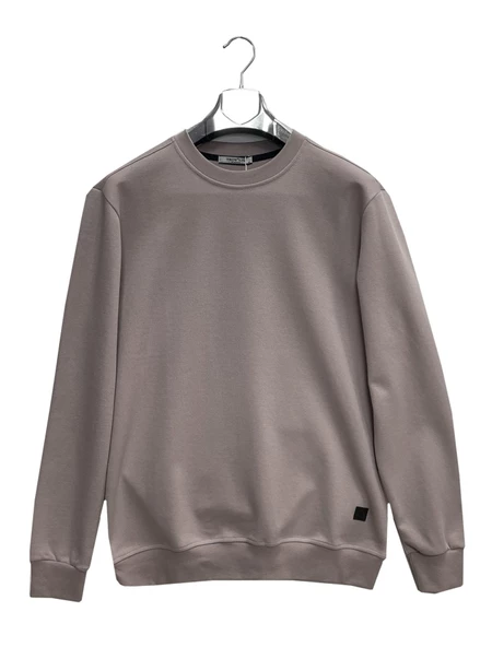 Troy Erkek Slim Fit Uzun Kol Sıfır Yaka Sweatshırt 6966