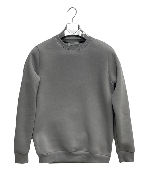Baros Erkek Slim Fit Uzun Kol Sıfır Yaka Sweatshırt 6967