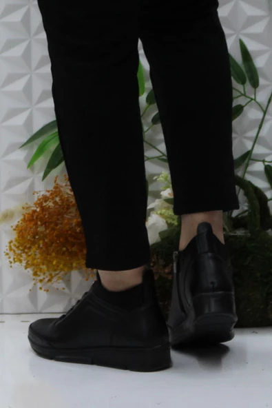 Fort Gnd 8650 Ortopedik Sıcak Astar Kaymaz Taban Anne Bot Kadın Bot - Resim 4