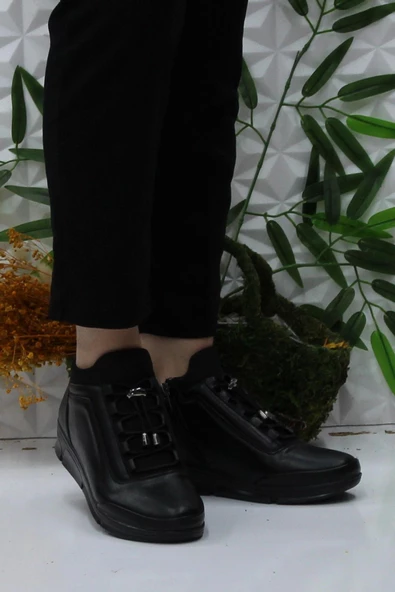 Fort Gnd 8650 Ortopedik Sıcak Astar Kaymaz Taban Anne Bot Kadın Bot - Resim 2