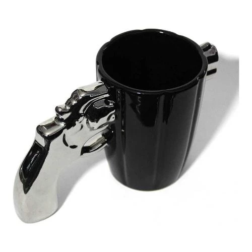 Metalik Silah Tasarımlı Kupa Bardak - 4