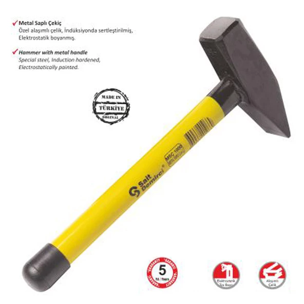 S.D. Metal Saplı Çekiç 1000 gr ürün görseli