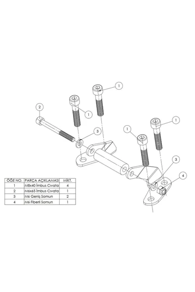 MotoÜçel Tvs Raider 125 Telefon Tutucu Barı Siyah - 2