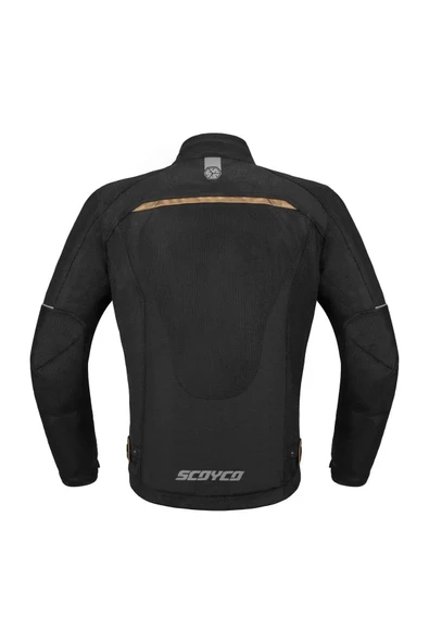 SCOYCO YAZLIK FİLELİ MOTOSİKLET MONTU JK194 SİYAH SARI - 3