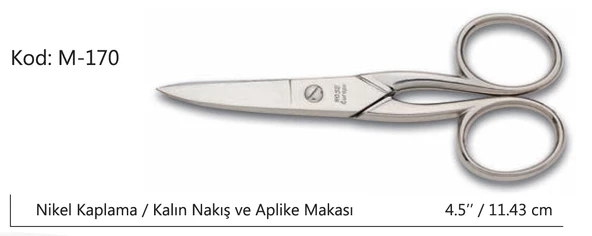 Rose Europe Kalın Nakış Makası Süper Kalite No:4.5 11,43 CM ürün görseli