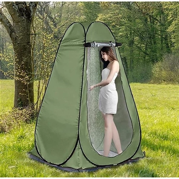 Kamp Otomatik Giyinme Ve Tuvalet Kabini 120 x 120 x 190 CM - Resim 2